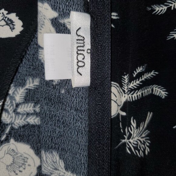 Vintage Mica Asian Style Midi Sheath Dress, Made in the USA - Picture 9 of 10